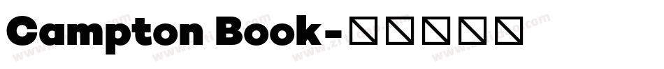 Campton Book字体转换